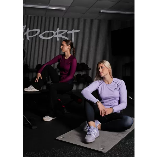  Ženska premium funkcionalna majica z dolgimi rokavi ALTISPORT VOJ/ALW078TR03 VINSKO RDEČE 