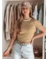 Dame DSTREET LINESS RY2819 KARAMELA