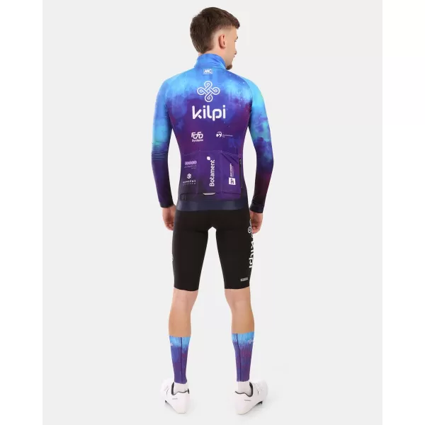  Moški kolesarski dres z dolgimi rokavi KILPI VULCANO-M YM0366KI MODRO 