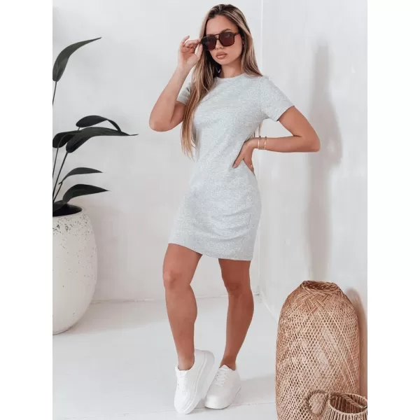  Obleka DSTREET RIBBINA EY2577 SVETLO SIVA 