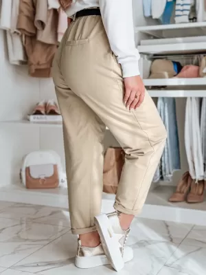 Ženske hlače DSTREET TAILANDI UY2549 BEŽ