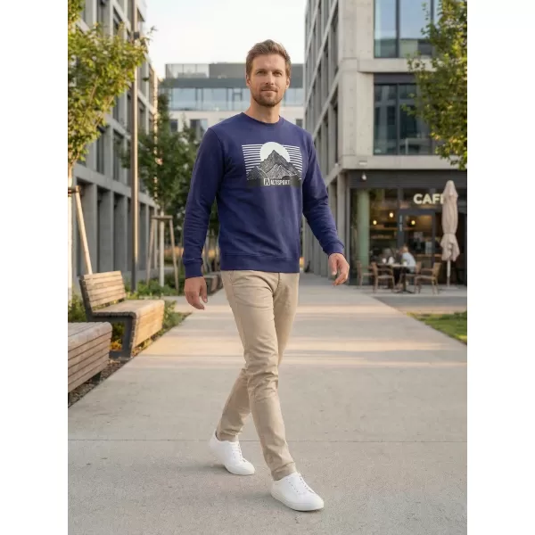  Moški pulover ALTISPORT ALM188406 POLNOČNO MODRA 