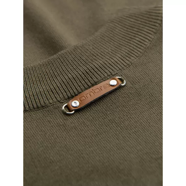  Moški pulover OMBRE OM-SWZS-0124 OLJK 