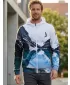 Moški vrhunski funkcionalni pulover z zadrgo ALTISPORT VOJ/ALM030MI02 GORSKO/ZELENO