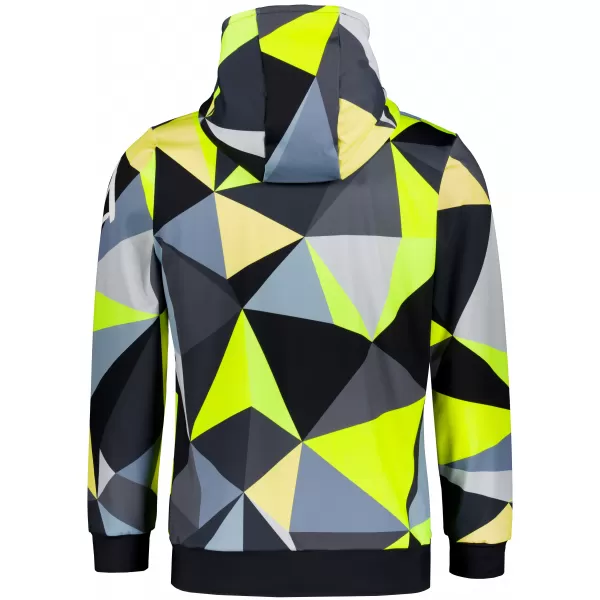  Moška funkcionalna trenirka Premium ALTISPORT VOJ/ALM007MI01 ČRNA/FLUO RUMENA 