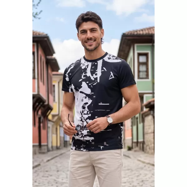  Moška premium plus funkcionalna majica s kratkimi rokavi ALTISPORT VOJ/ALM057TR02 ČRNA 
