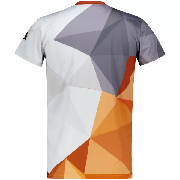  Moška funkcionalna t -majica Premium Plus ALTISPORT VOJ/ALM007TR02 ORANŽNA/SIVA 