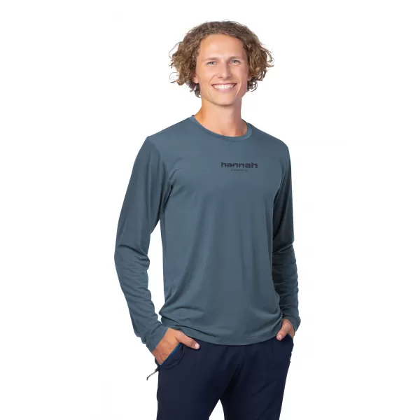  Moška T -majica z dolgim ​​rokavom HANNAH BINE L/S ANTRACIT 
