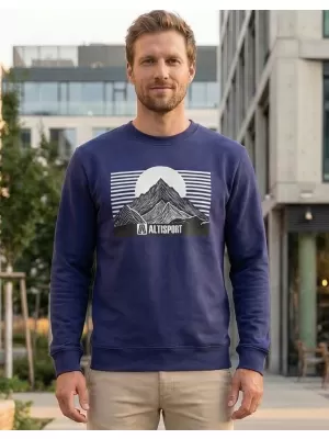 Moški pulover ALTISPORT ALM188406 POLNOČNO MODRA