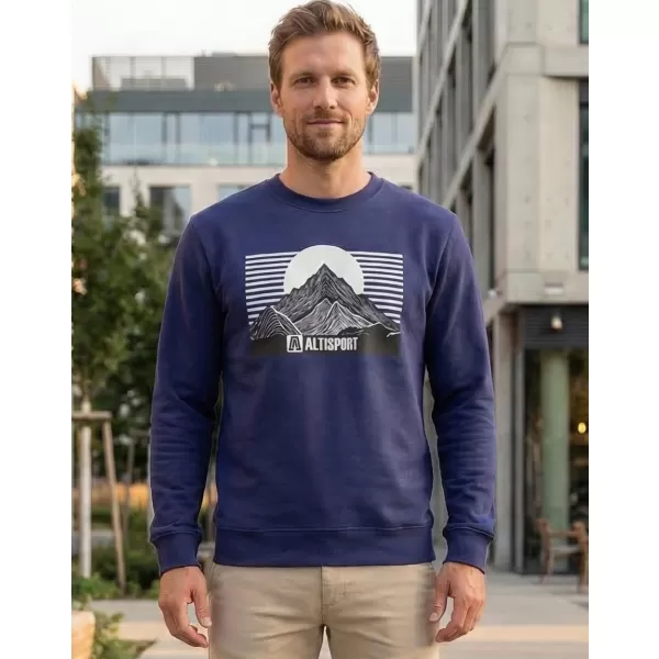 Moški pulover ALTISPORT ALM188406 POLNOČNO MODRA 