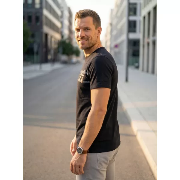  Moška majica s kratkimi rokavi ALTISPORT EBEN ČRNA 