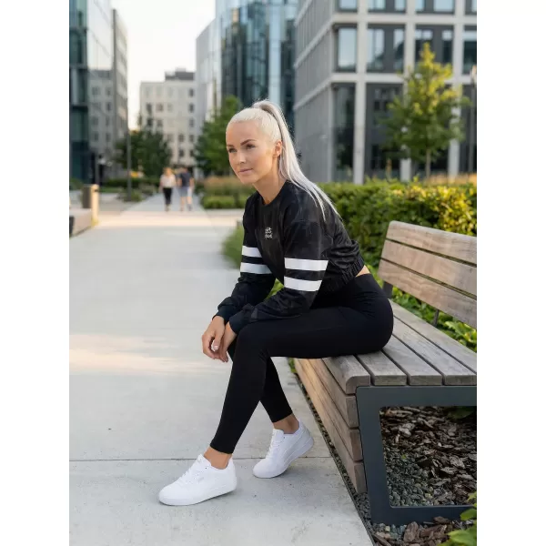  Ženska funkcionalna premium skrajšana jopica ALTISPORT VOJ/ALW096MI08 ČRNA 