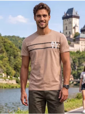 Moška majica s kratkimi rokavi ALTISPORT EBEN BEŽ