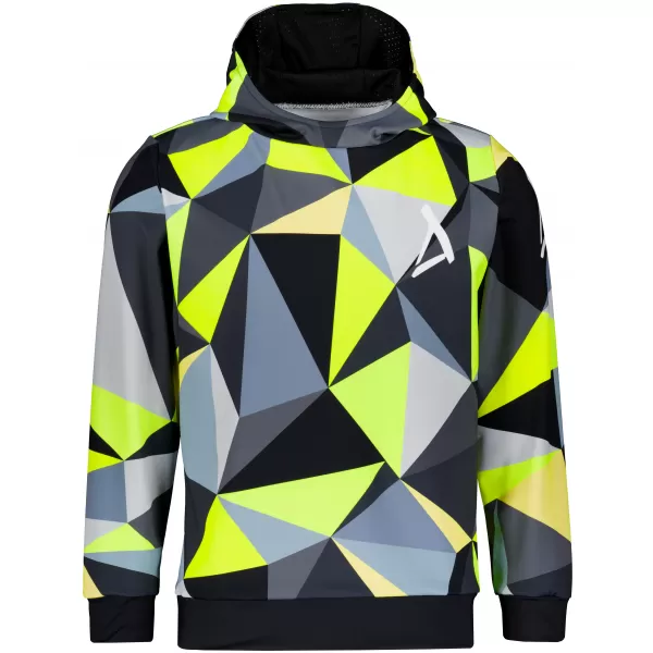  Moška funkcionalna trenirka Premium ALTISPORT VOJ/ALM007MI01 ČRNA/FLUO RUMENA 