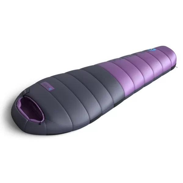  Ženska spalna vreča s puhom HUSKY DRAPE LADIES -20°C MODRA/VIJOLIČNA 