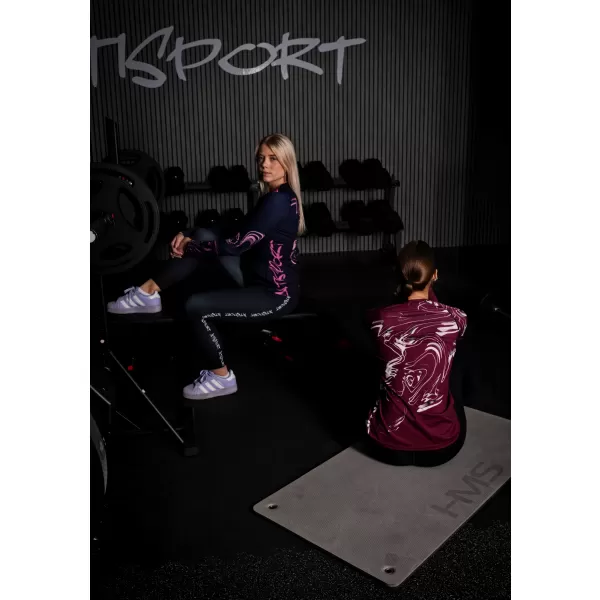  Ženska premium funkcionalna majica z dolgimi rokavi ALTISPORT VOJ/ALW064TR03 RUDA 