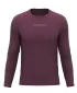 Moška T -majica z dolgim ​​rokavom HANNAH BINE L/S RDEČI MAHAGONI