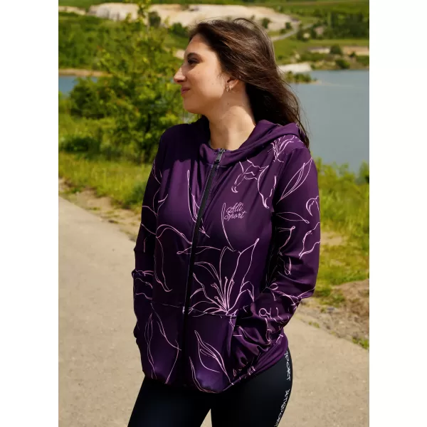  Ženski vrhunski funkcionalni pulover z zadrgo ALTISPORT VOJ/ALW100MI02 FUKSIJA 
