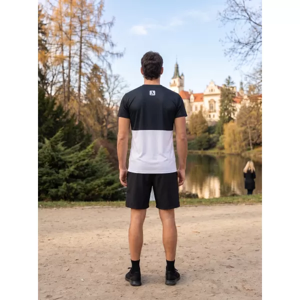  Moška premium plus funkcionalna majica s kratkimi rokavi ALTISPORT VOJ/ALM051TR02 ČRNA 