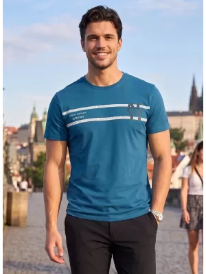 Moška majica s kratkimi rokavi ALTISPORT EBEN KEROZIN