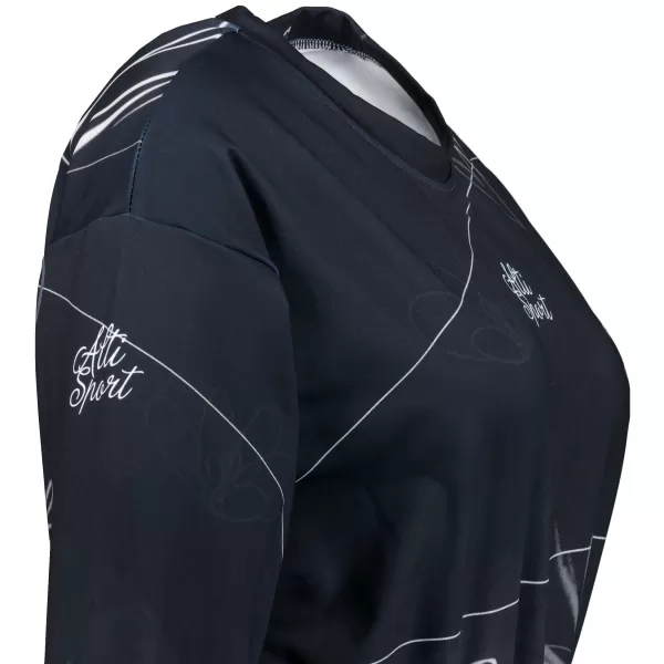  Ženska funkcionalna premium skrajšana jopica ALTISPORT VOJ/ALW083MI08 ČRNO-BELO 