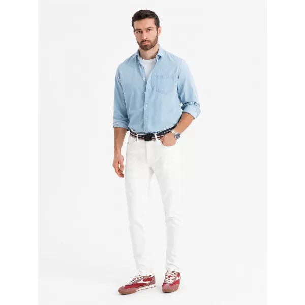  Srajca OMBRE OM-SHDS-0181 SVETLO MODRA 