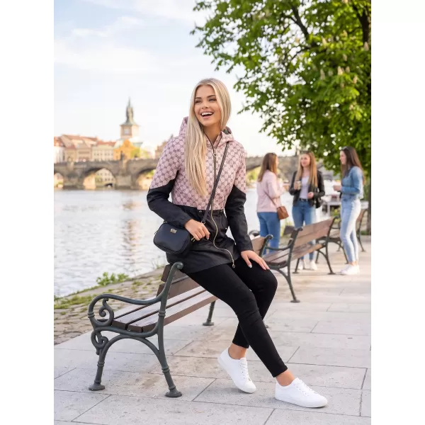  Ženski plašč KIXMI UNNI SVETLO BEŽ/ČRNA 