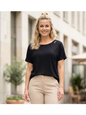 Ženska majica s kratkimi rokavi ALTISPORT ELEORA ČRNA