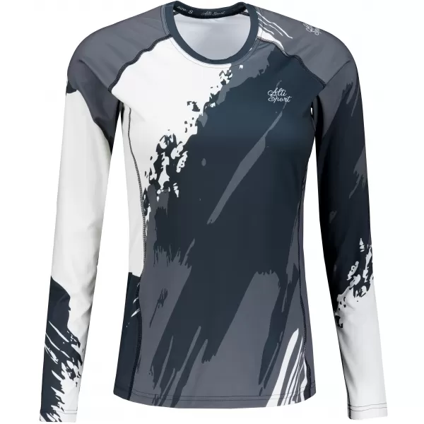  Ženska premium funkcionalna majica z dolgimi rokavi ALTISPORT VOJ/ALW081TR03 ČRNA 