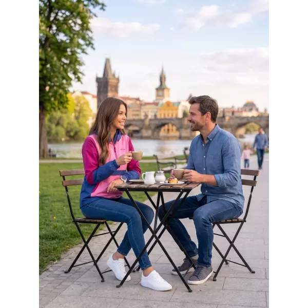  Ženska jakna ALTISPORT ELENE ROZA/BORDO 