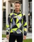 Moška funkcionalna trenirka Premium ALTISPORT VOJ/ALM007MI01 ČRNA/FLUO RUMENA