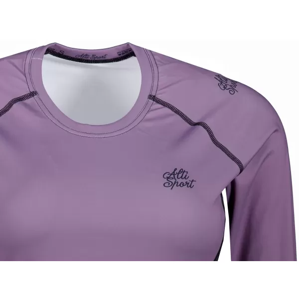 Ženska premium funkcionalna majica z dolgimi rokavi ALTISPORT VOJ/ALW078TR03 VIJOLIČNA 