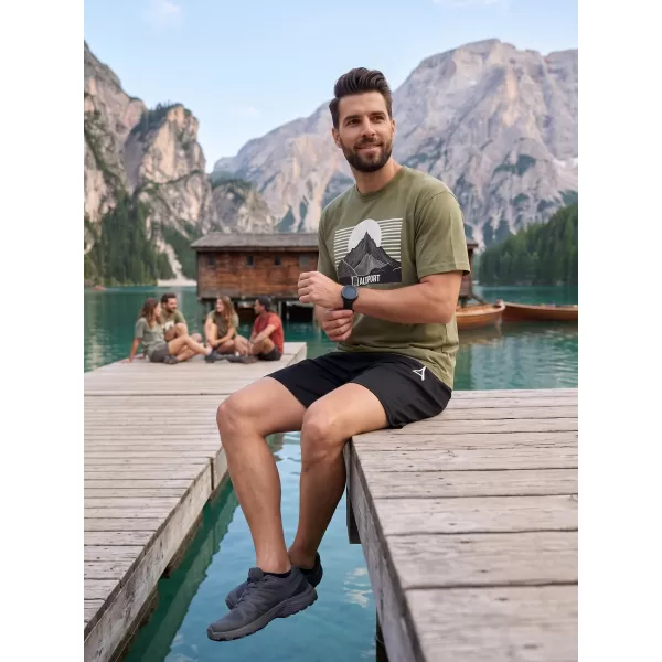  Moška majica s kratkimi rokavi ALTISPORT ALM188812 KAKI 