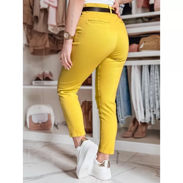  Ženske hlače DSTREET TAIRONIK UY2539 JANTAR 