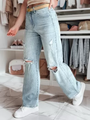 Ženske hlače DSTREET STYLLEG UY2491 MODRO