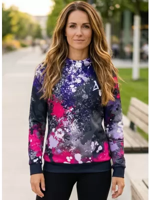 Ženska funkcionalna premija ALTISPORT VOJ/ALW055MI01 ČRNA -PINK