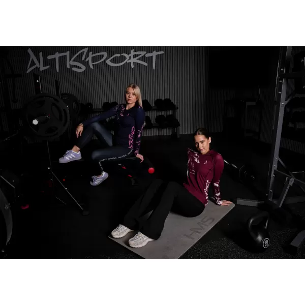  Ženska premium funkcionalna majica z dolgimi rokavi ALTISPORT VOJ/ALW064TR03 RUDA 