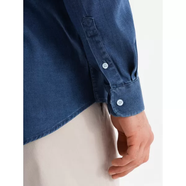  Srajca OMBRE OM-SHDS-0180 TEMNO MODRA 