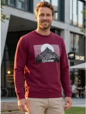 Moški pulover ALTISPORT ALM188406 GRANAT
