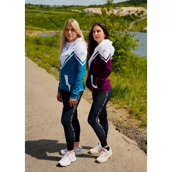  Ženski vrhunski funkcionalni pulover z zadrgo ALTISPORT VOJ/ALW101MI02 BORDO/BELA 