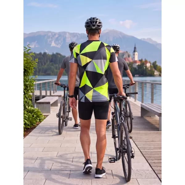  Moška funkcionalna t -majica Premium Plus ALTISPORT VOJ/ALM007TR02 ČRNA/FLUO RUMENA 