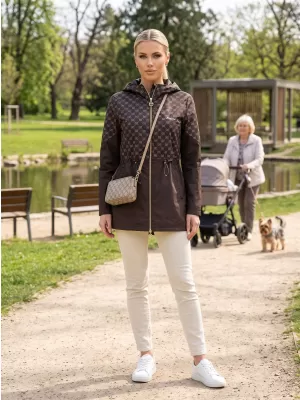 Ženski plašč KIXMI UNNI RJAVA