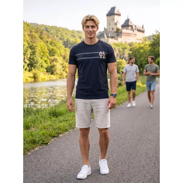  Moška majica s kratkimi rokavi ALTISPORT EBEN ČRNA 