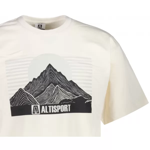  Moška majica s kratkimi rokavi ALTISPORT ALM188812 MANDELJ 