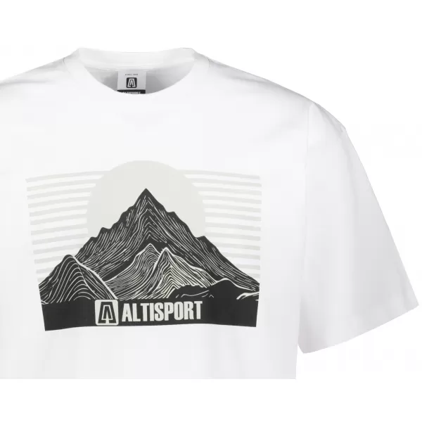 Moška majica s kratkimi rokavi ALTISPORT ALM188812 BELA 