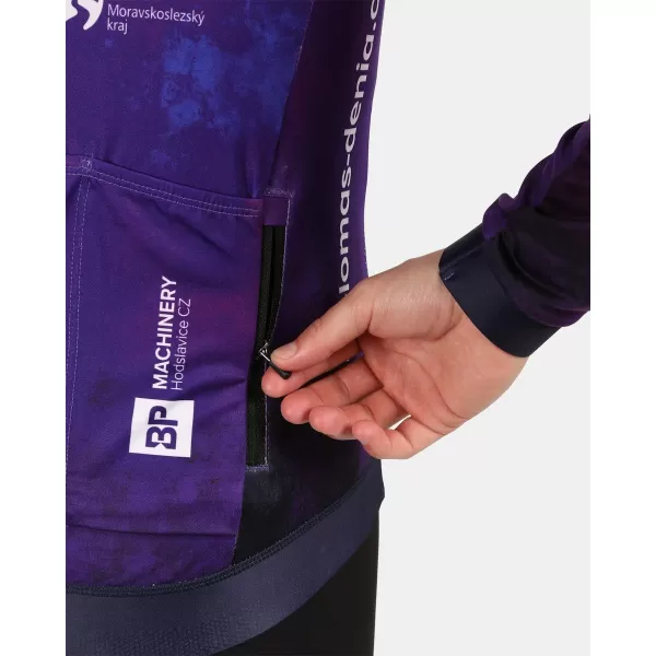  Moški kolesarski dres z dolgimi rokavi KILPI VULCANO-M YM0366KI MODRO 