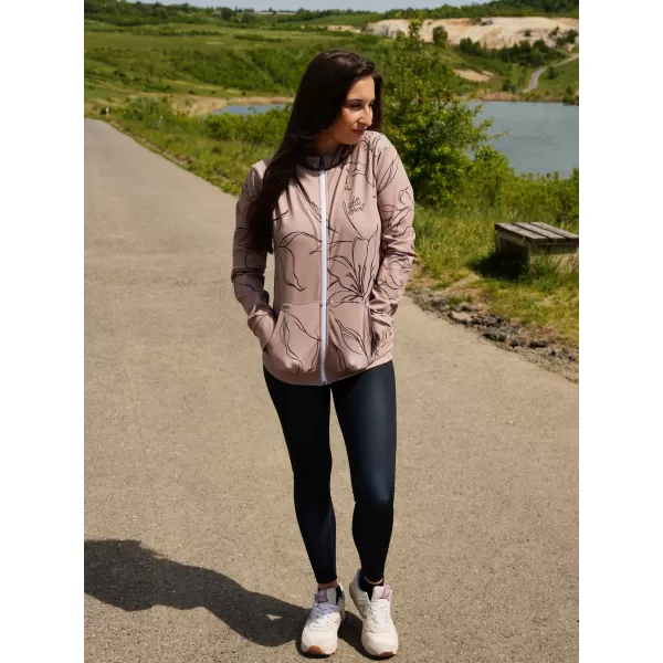  Ženski vrhunski funkcionalni pulover z zadrgo ALTISPORT VOJ/ALW100MI02 RJAVA 