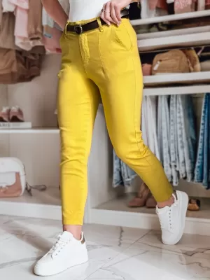 Ženske hlače DSTREET TAIRONIK UY2539 JANTAR