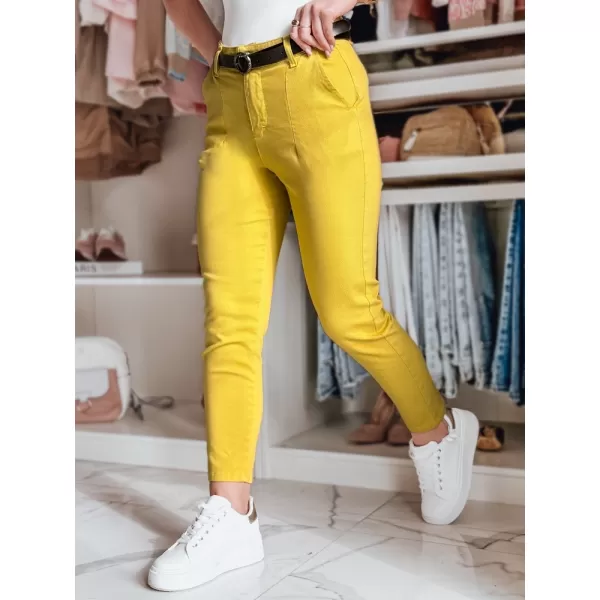  Ženske hlače DSTREET TAIRONIK UY2539 JANTAR 