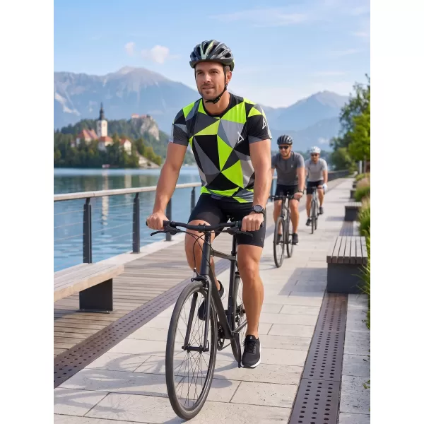  Moška funkcionalna t -majica Premium Plus ALTISPORT VOJ/ALM007TR02 ČRNA/FLUO RUMENA 